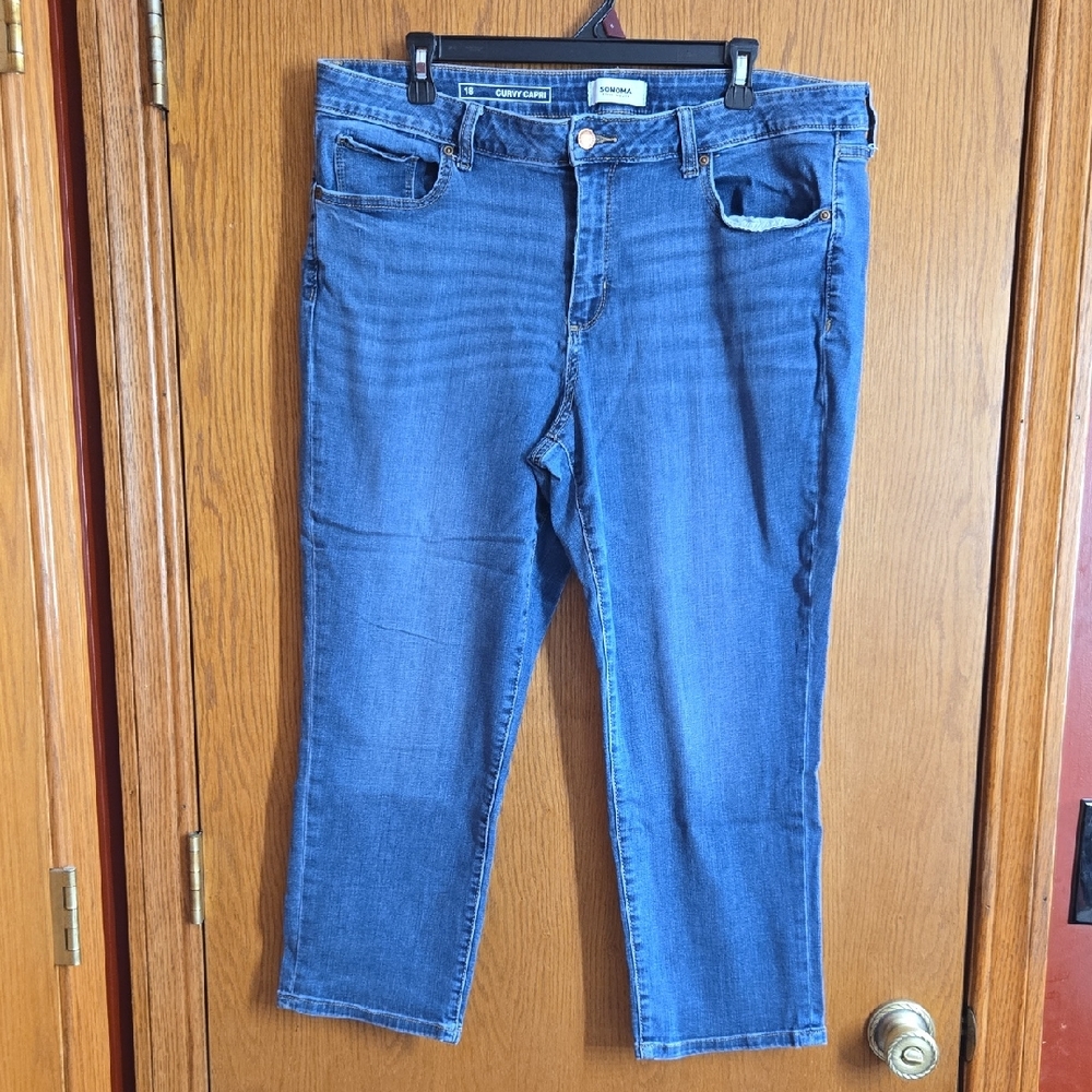 Sonoma Blue Relaxed Jeans with Stretch